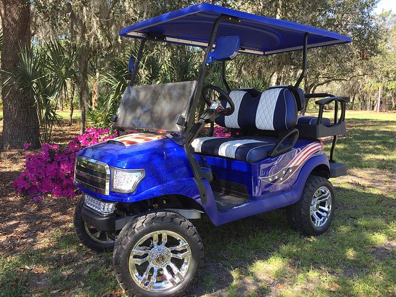 Electric Golf Cart _blue