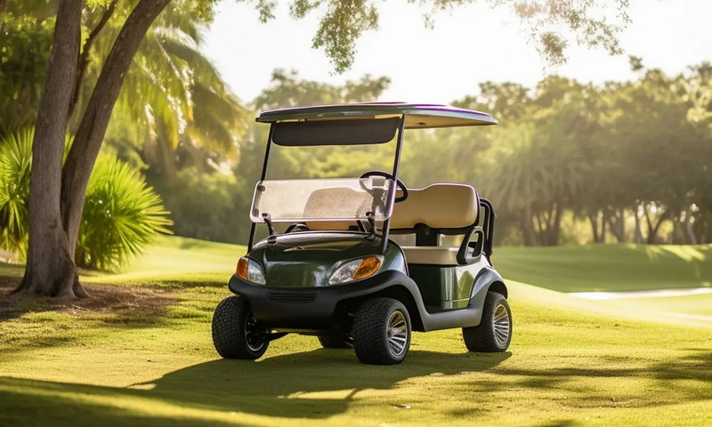 golf-cart-in-shadow